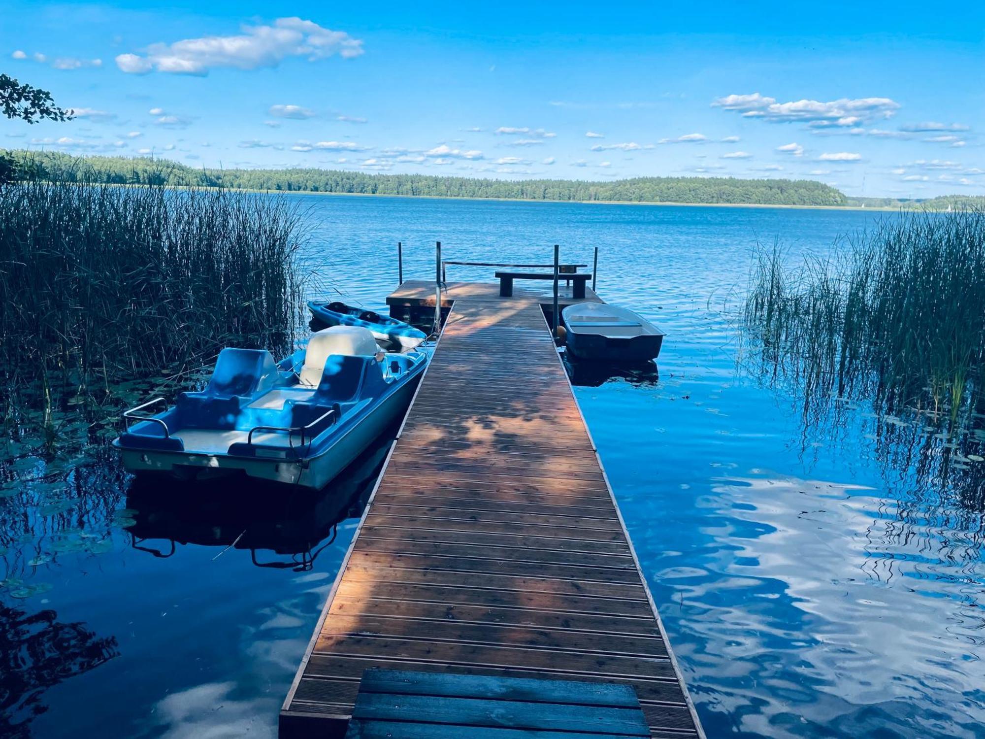 Dom Nad Jeziorem Mazury Pomost Segment 2 Giżycko Extérieur photo