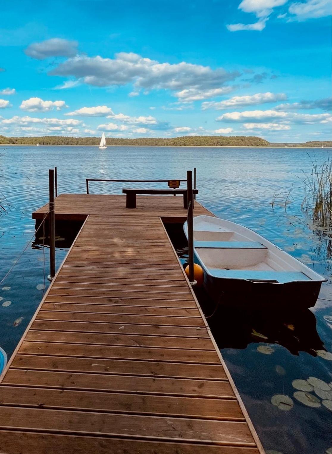 Dom Nad Jeziorem Mazury Pomost Segment 2 Giżycko Extérieur photo